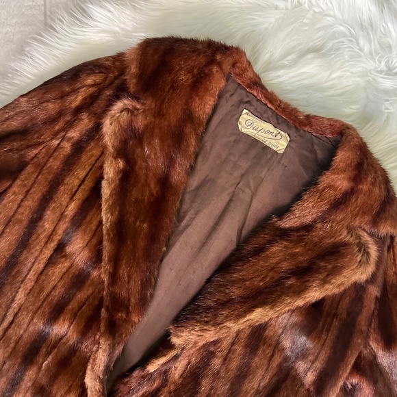 EUC. Rare! Penny Lane [Dupont] Brown Fur Coat | Boho VNTG. Lined Jacket | Medium - Picture 3 of 15